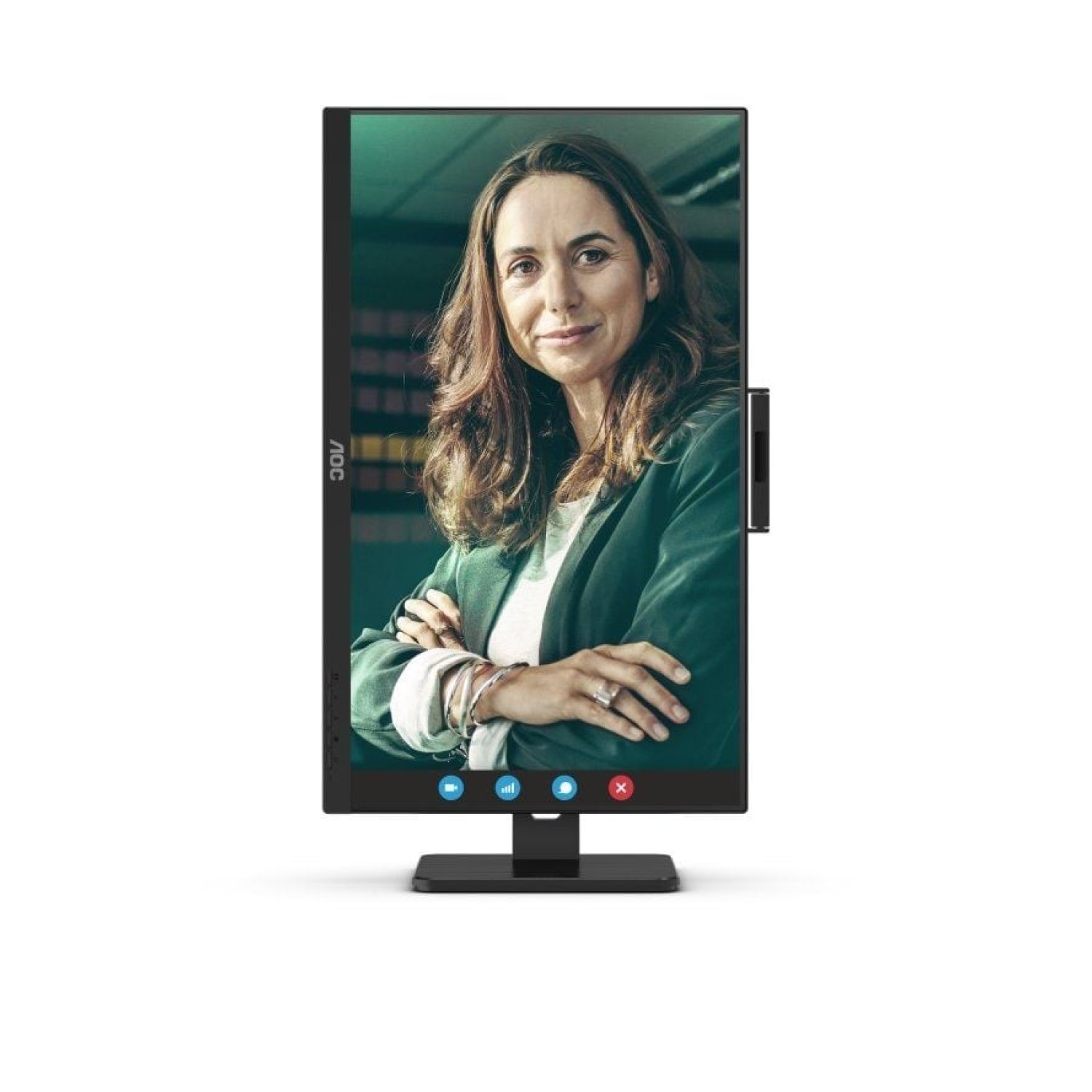 AOC 24P3QW · 23,8" Full HD · Webcam · Regulable en altura · Negro