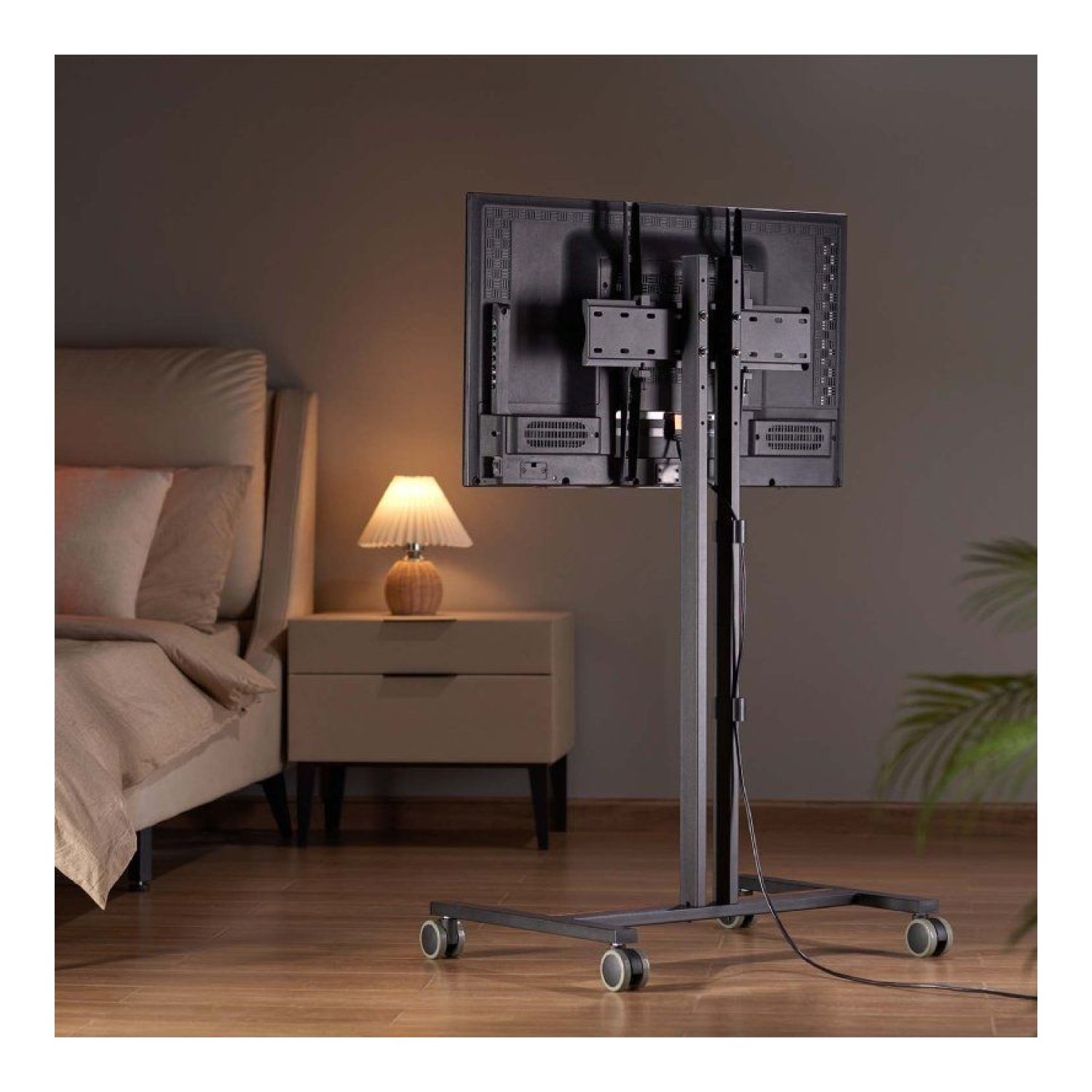 Aisens FT55TE-213 · Soporte TV 32-55" · Inclinable con Ruedas · Hasta 35kg