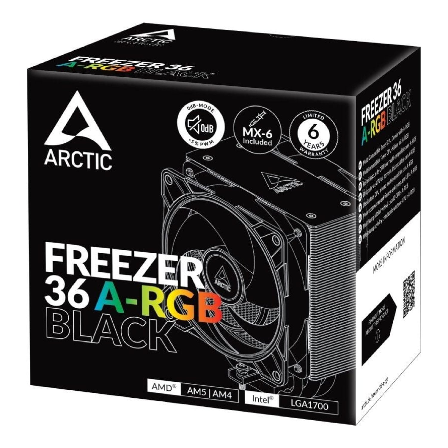 Arctic Freezer 36 A-RGB · Disipador · 12cm · Gaming