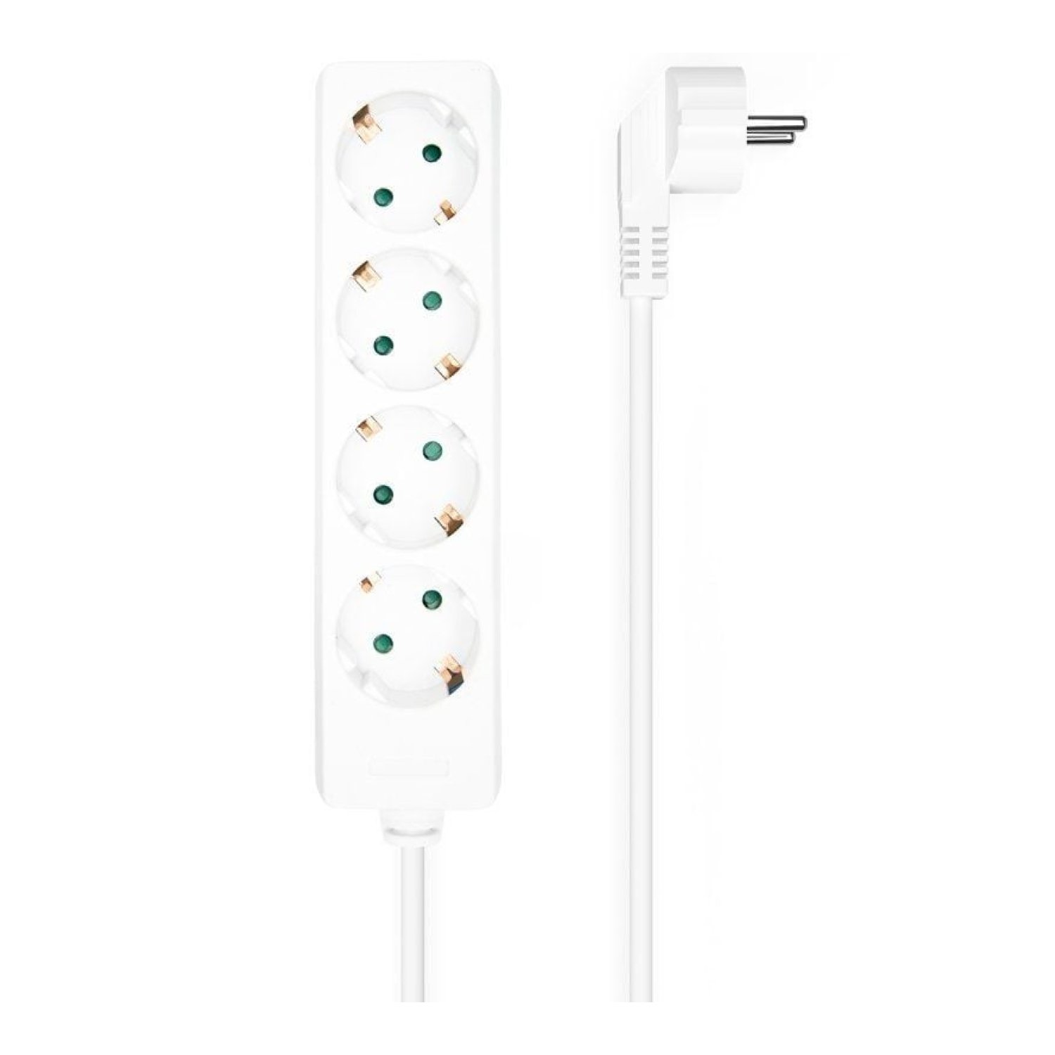 Aisens Regleta · 4 Tomas de Corriente · Cable 1,4m · Blanco