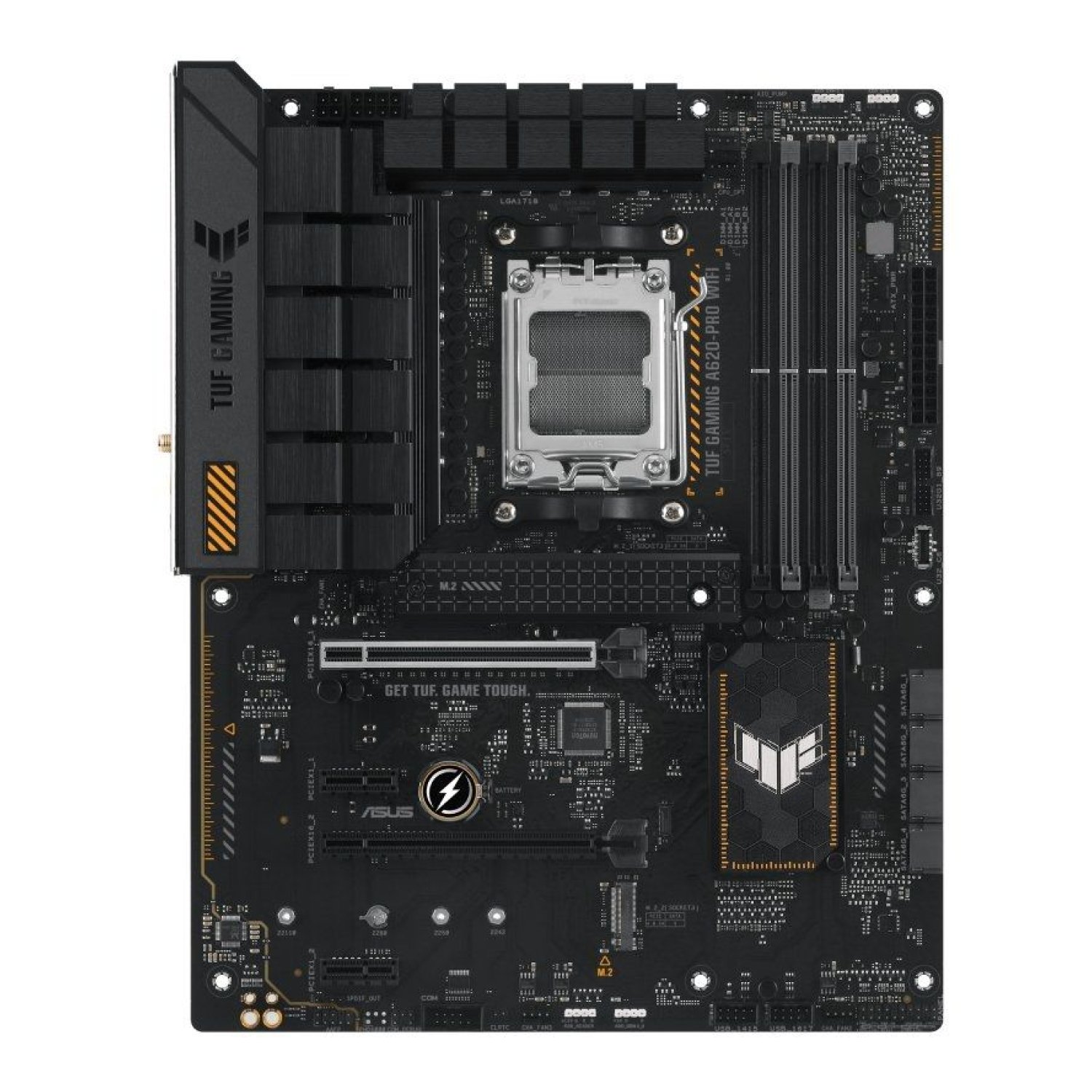 ASUS TUF Gaming A620-PRO WiFi · Socket AM5 · DDR5 · PCIe 4.0