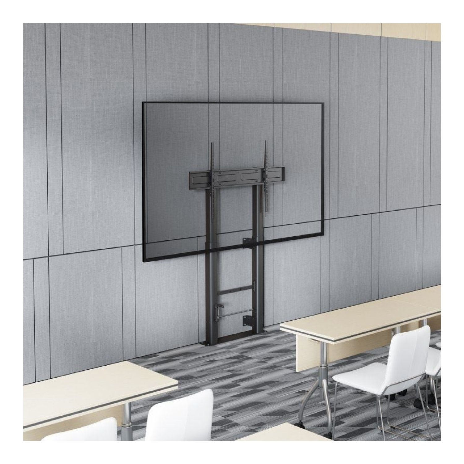 Aisens FWF100E-351 · Soporte Giratorio TV · 60-100" · Hasta 120kg · Inclinable