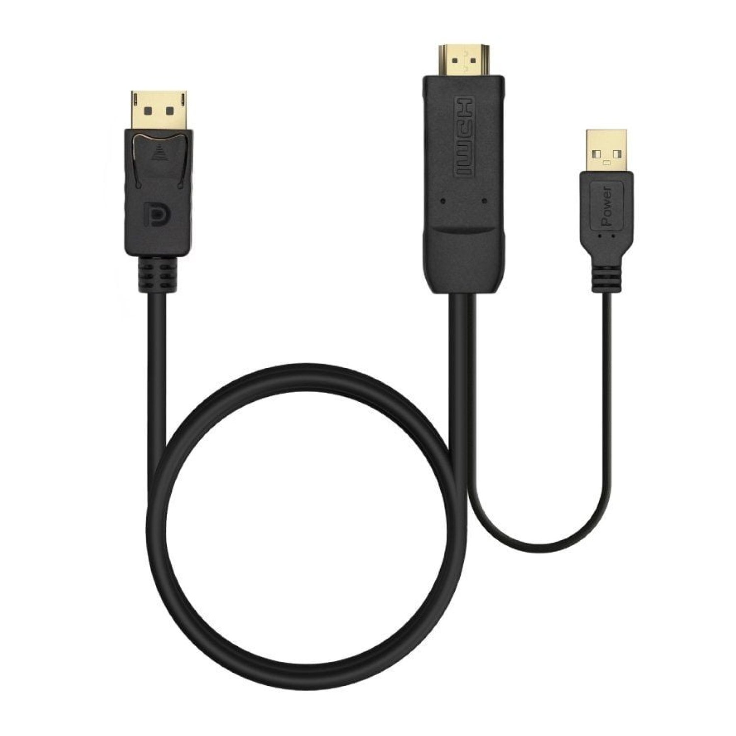 Aisens Cable Conversor · HDMI a DisplayPort · 2250Mbps · 10W · 2m · Negro