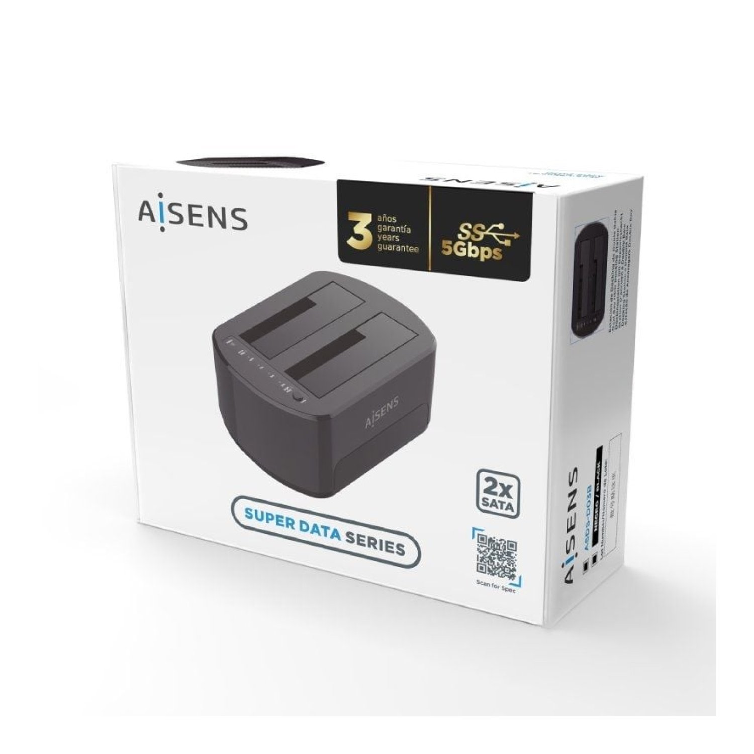 Aisens · Docking Station · 2,5"/3,5" SATA · USB 3.0