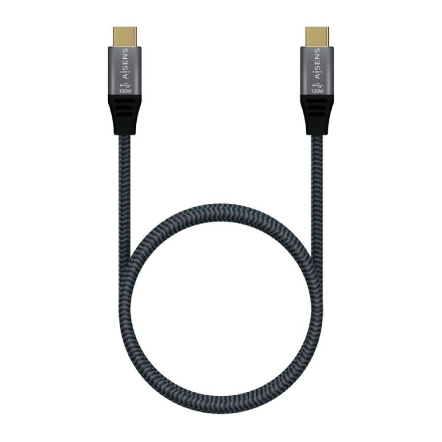 Aisens Cable USB Tipo-C · 20Gbps · 100W · 1m · Gris