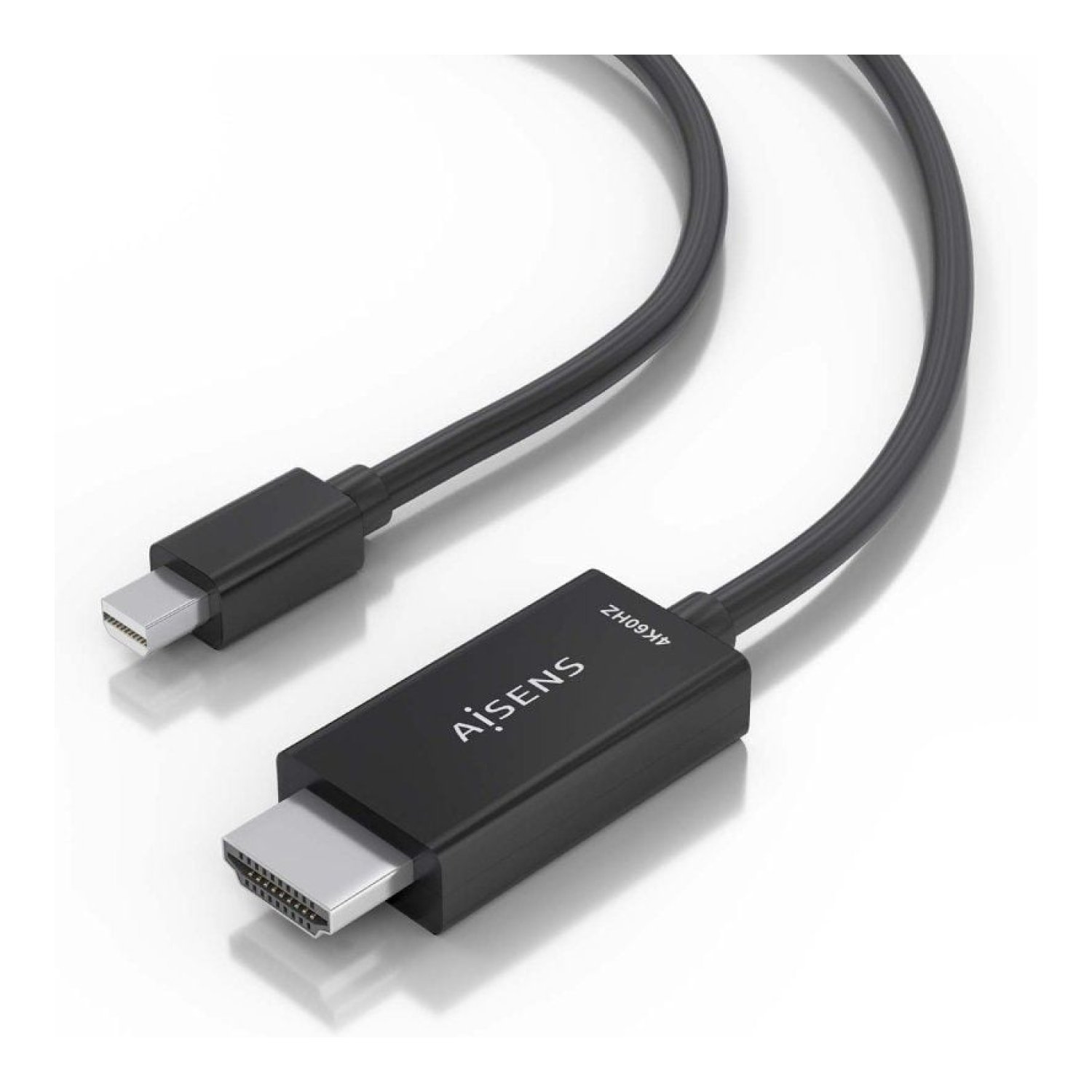 Aisens Cable Conversor · Mini DisplayPort a HDMI 4K · 2 metros · Negro