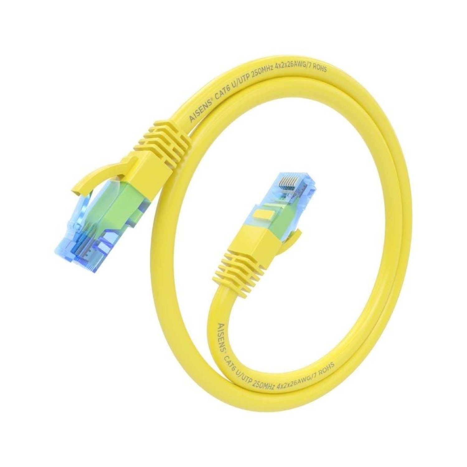 Aisens · Cable Red RJ45 Cat.6 · 3m · AWG26 CCA UTP · Amarillo