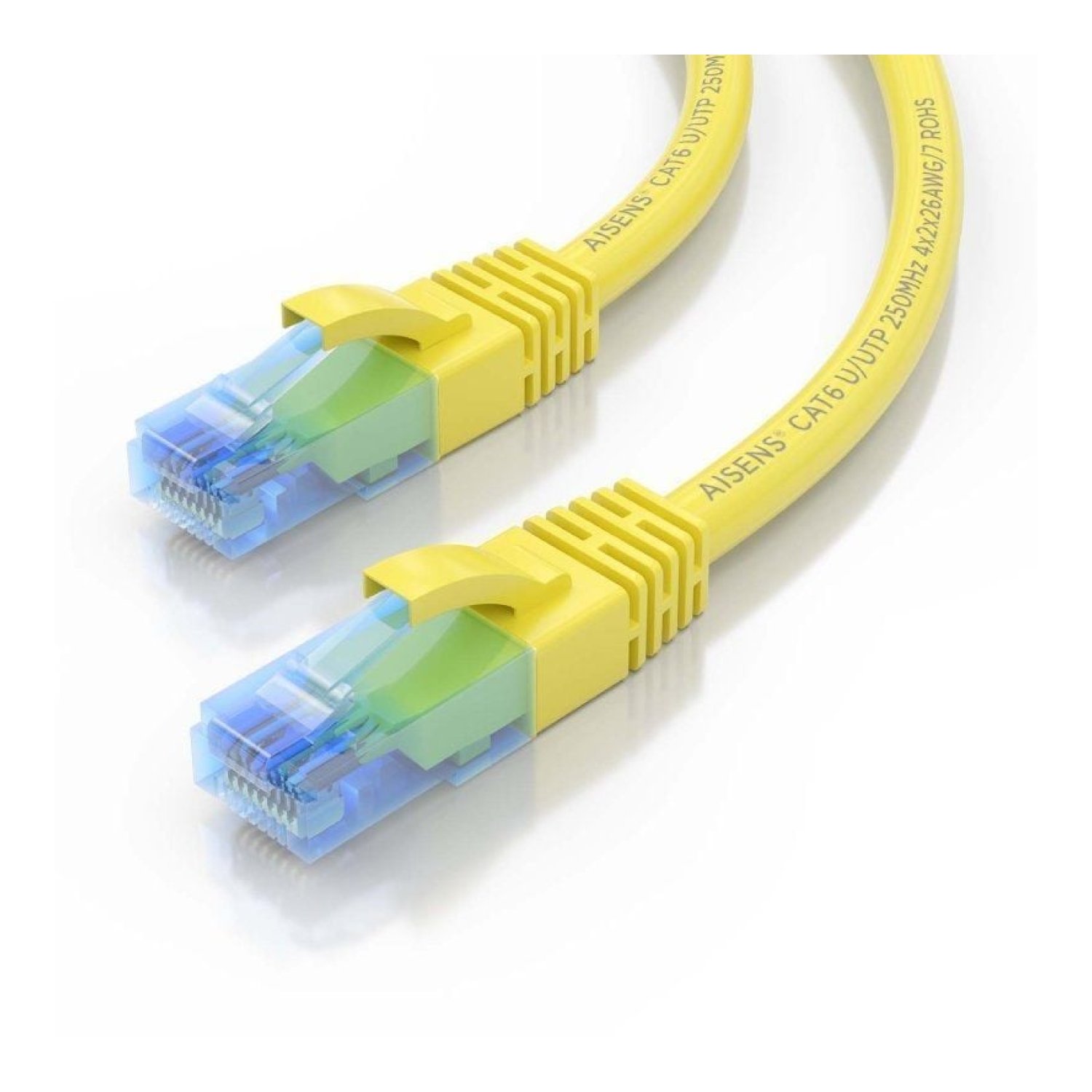Aisens · Cable Red RJ45 Cat.6 · 3m · AWG26 CCA UTP · Amarillo