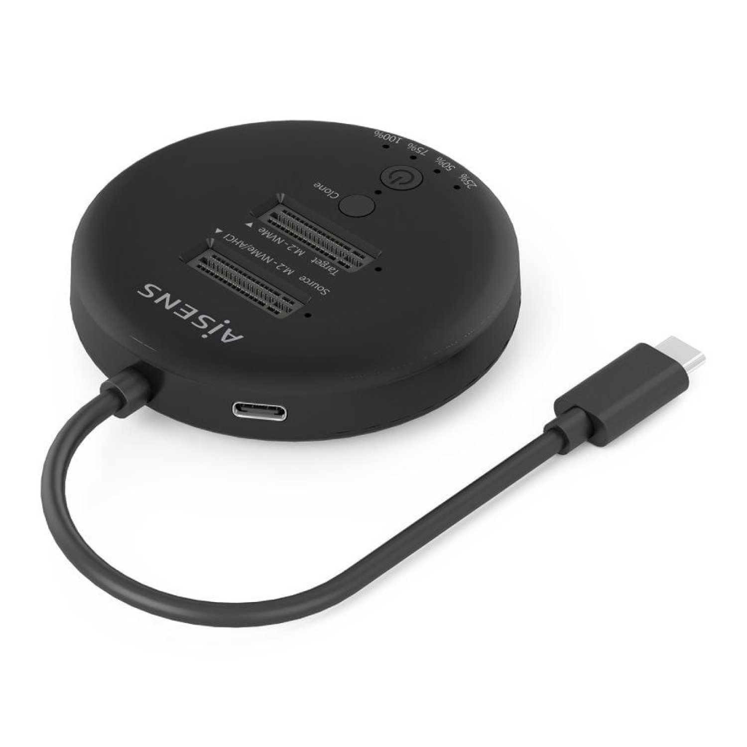 Aisens Dock USB 3.2 Gen2 · SSD M.2 NVMe · Tipo-C · Gris
