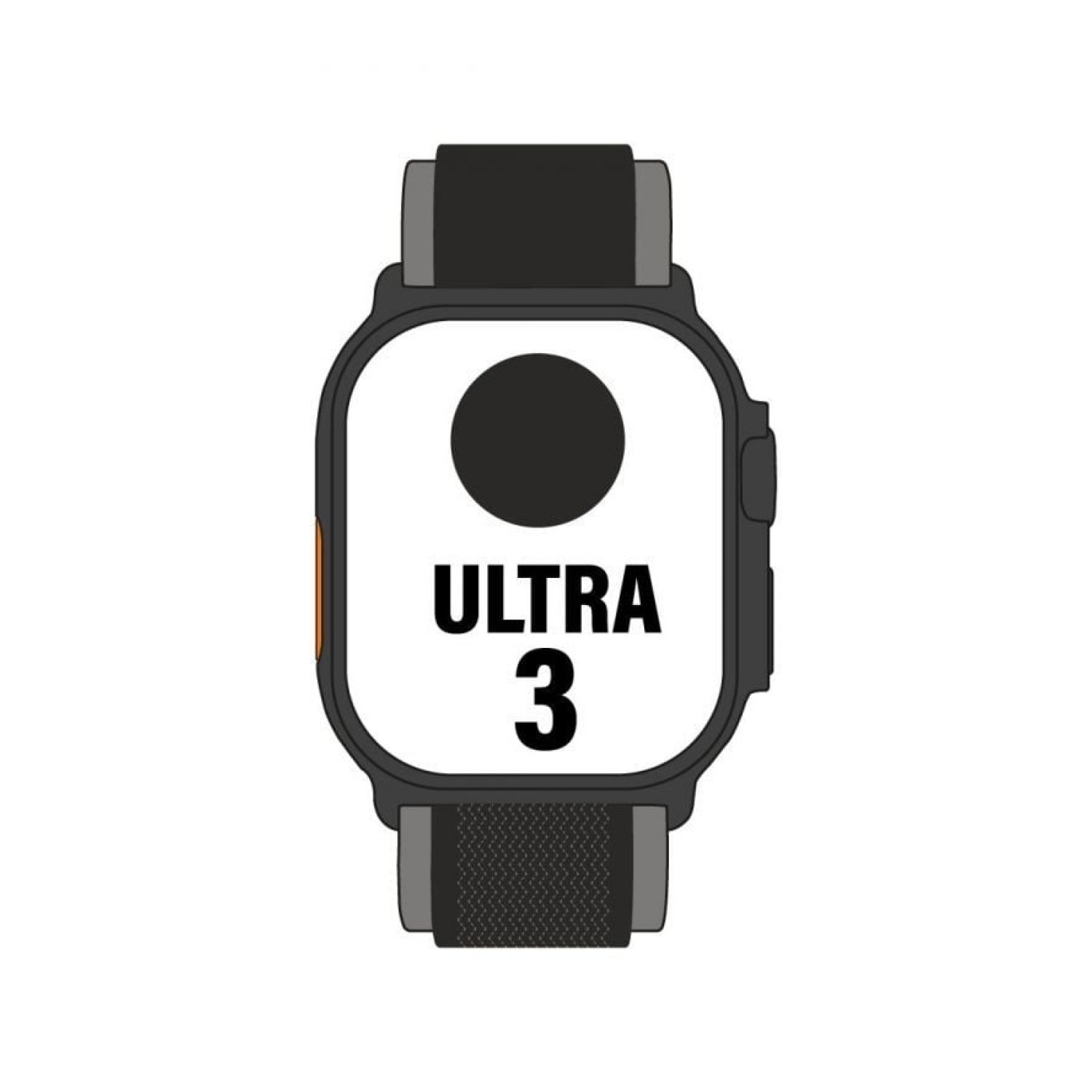Apple Watch Ultra 3 · GPS + Cellular · 49mm · Titanio · Correa Trail Loop M/L