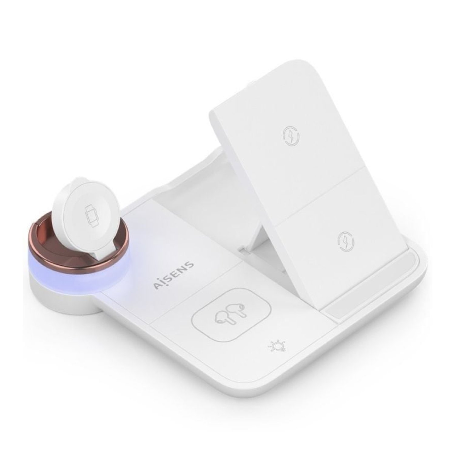 Aisens · Base de Carga Inalámbrica · 15W · Blanco