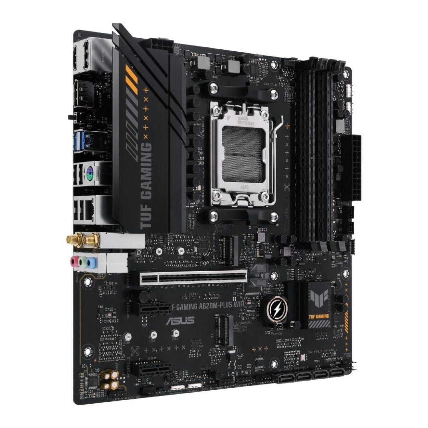 Asus TUF Gaming A620M-Plus WiFi · Socket AM5 · DDR5 · Micro ATX · PCIe 4.0