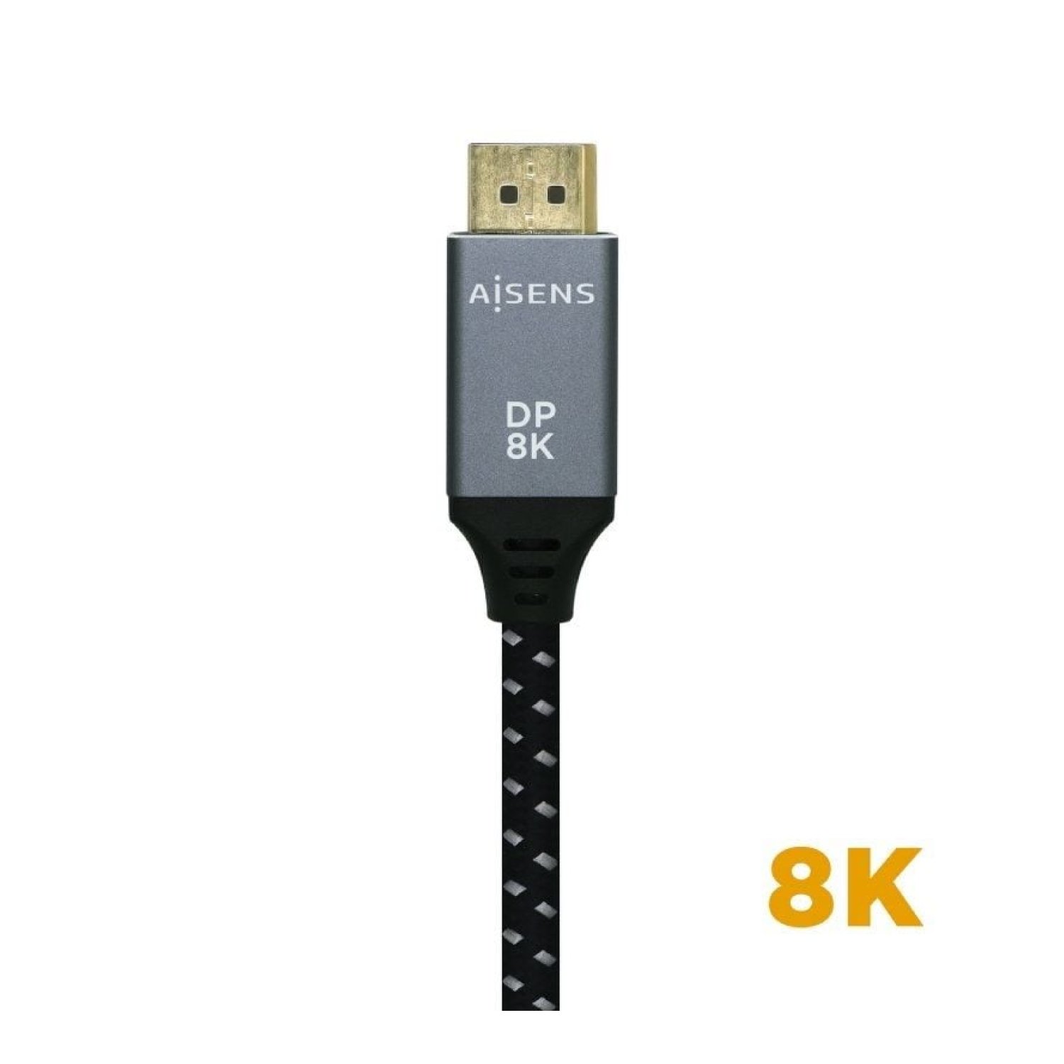 Aisens Cable DisplayPort 1.4 · 8K · 1,5m · Macho-Macho · Negro