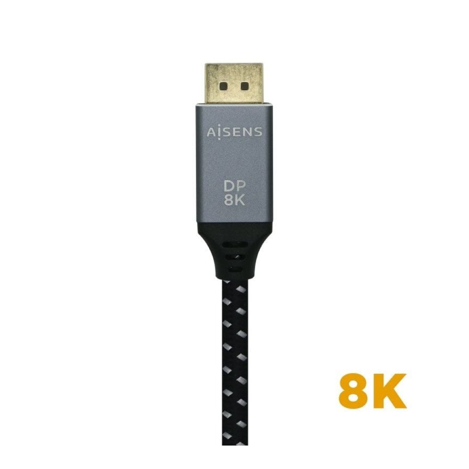 Aisens Cable DisplayPort 1.4 · 8K · 1,5m · Macho-Macho · Negro
