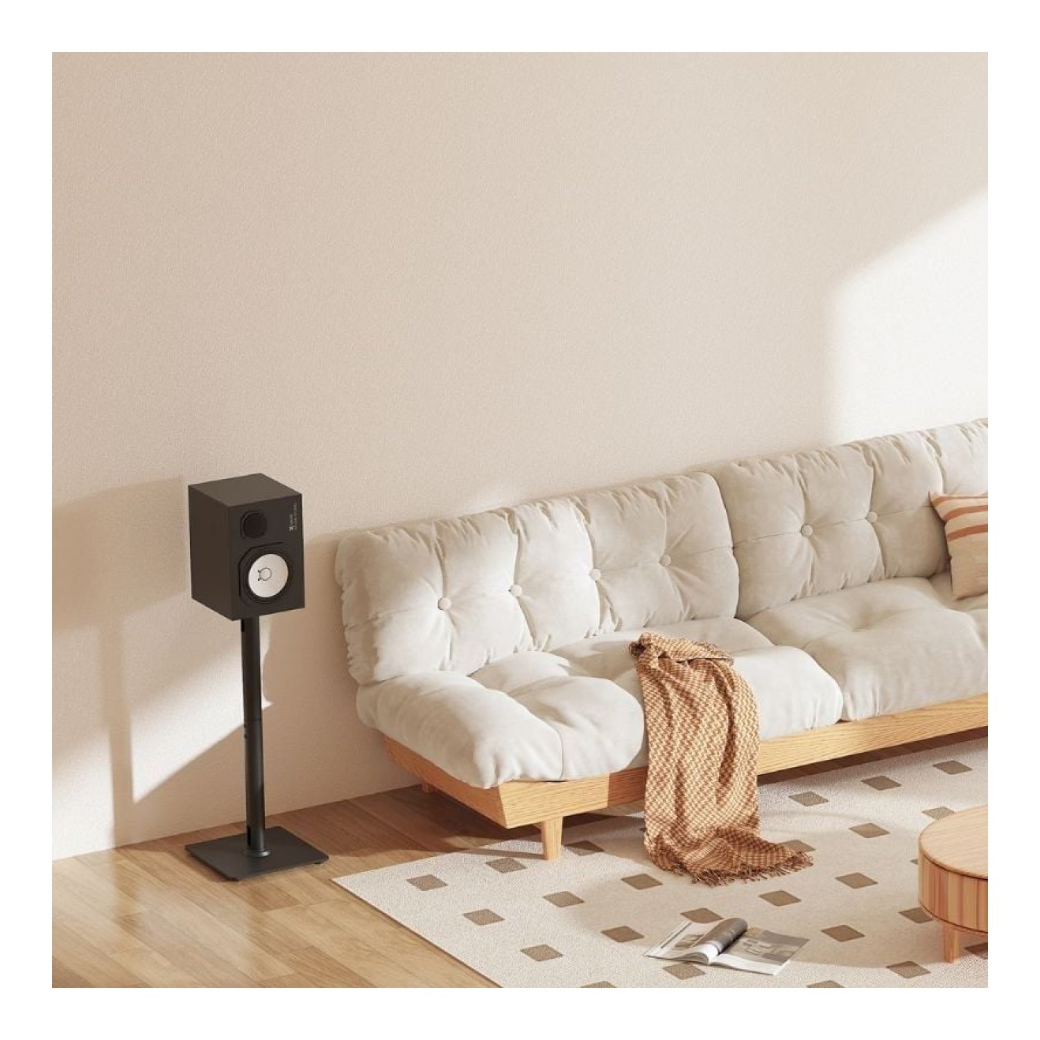 Aisens SPK11U-433 · Soporte de Suelo para Altavoces · Capacidad 25 kg