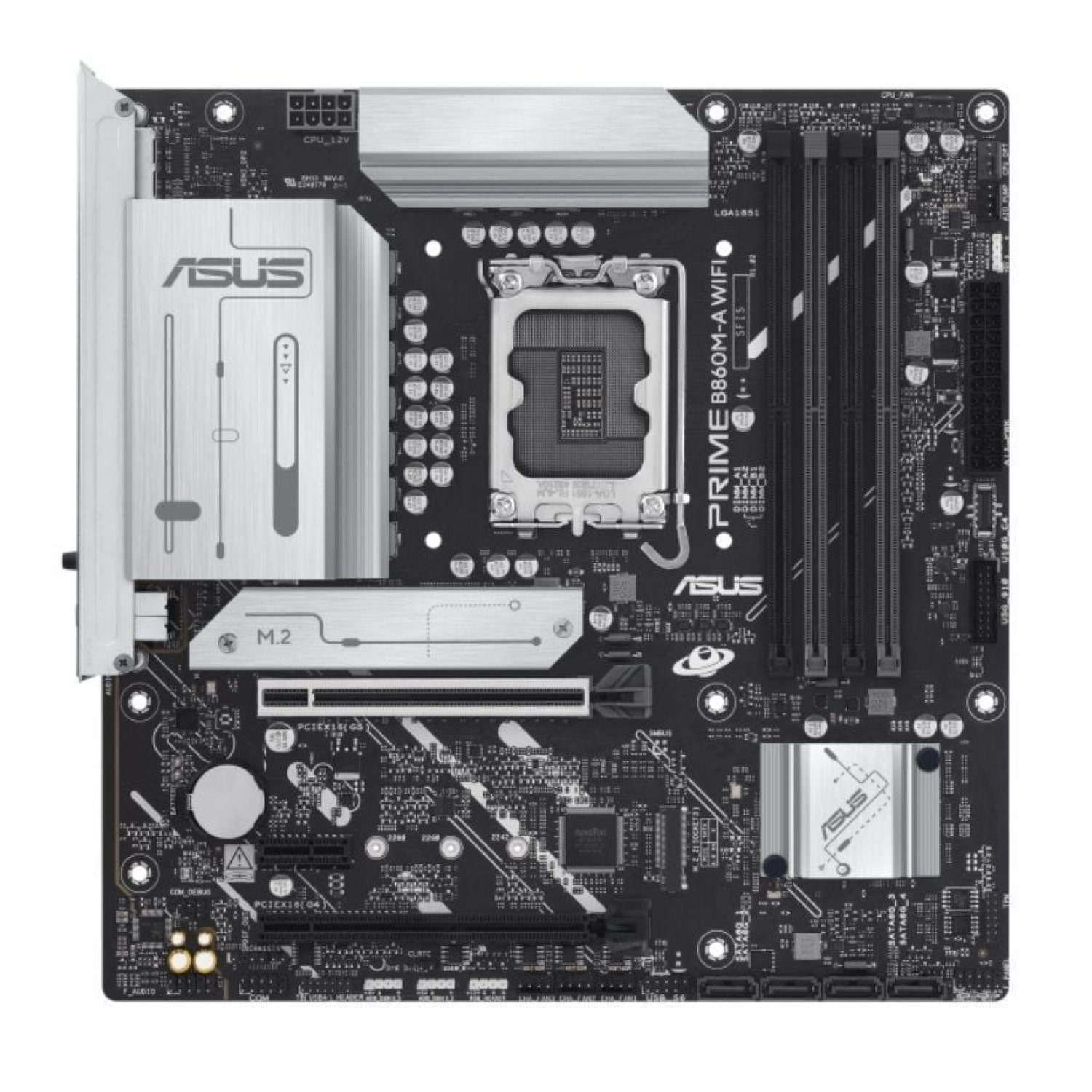 Asus Prime B860M-A WiFi · Micro ATX · Socket 1851 · DDR5 · PCIe 5.0