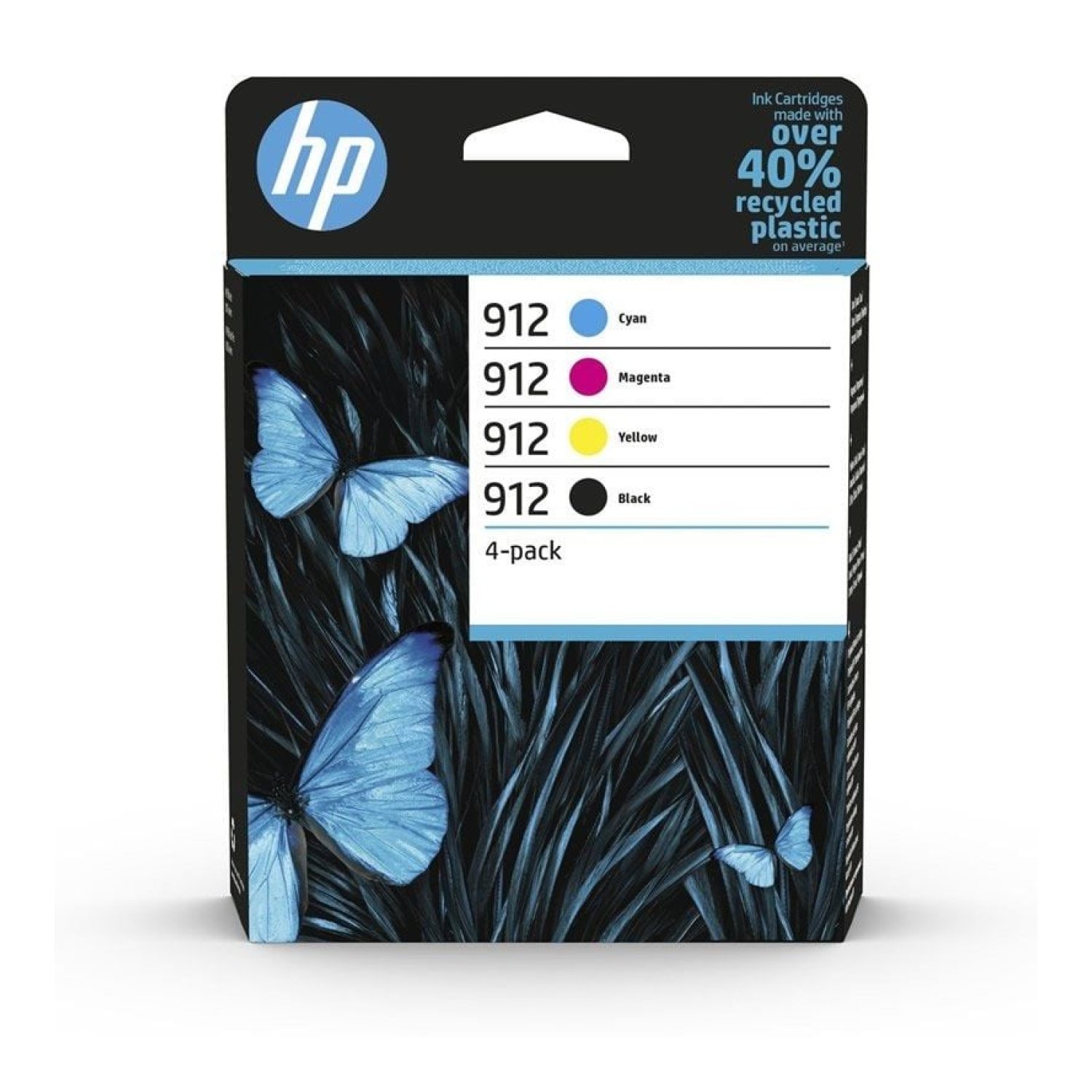 HP · Cartucho Tinta Original nº912 · Multipack 4 colores · Negro/Magenta/Cian/Amarillo