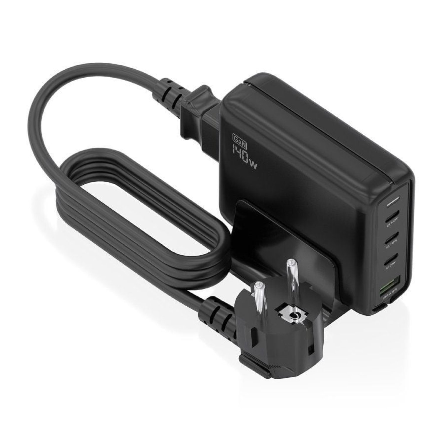Aisens Cargador GaN Sobremesa · 140W · 3xUSB-C · 1xUSB · Multicarga
