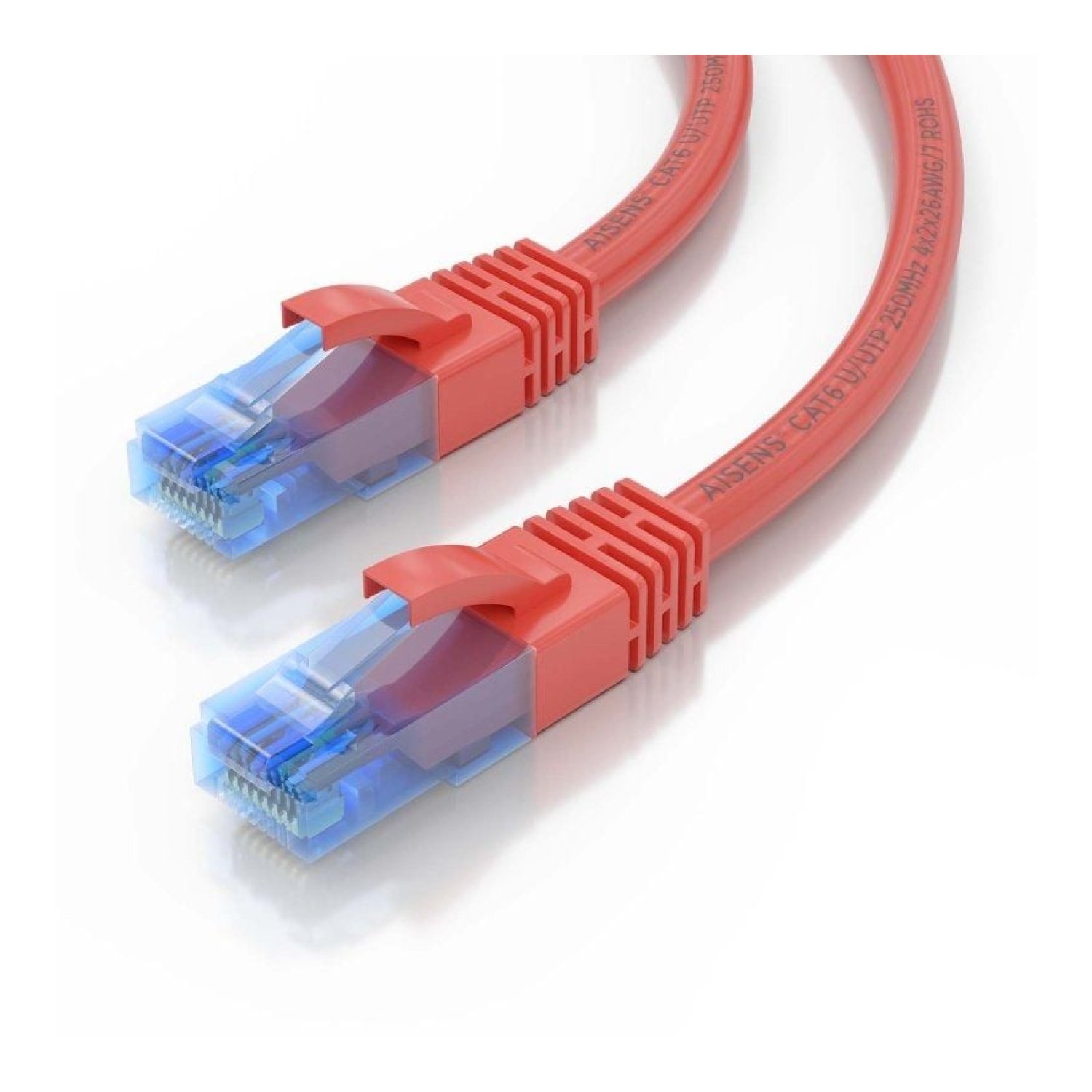 Aisens · Cable de Red RJ45 Cat.6 UTP · 1m · AWG26 CCA · Rojo