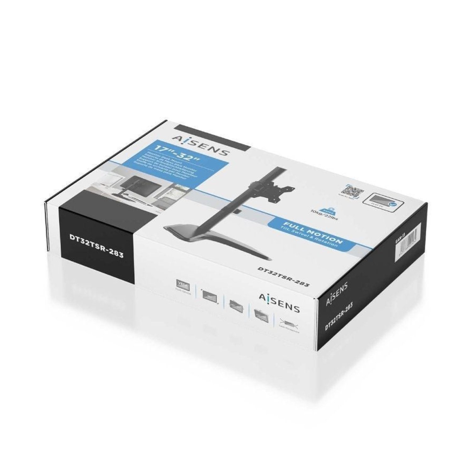 Aisens DT32TSR-283 · Soporte Monitor Giratorio e Inclinable · hasta 10kg