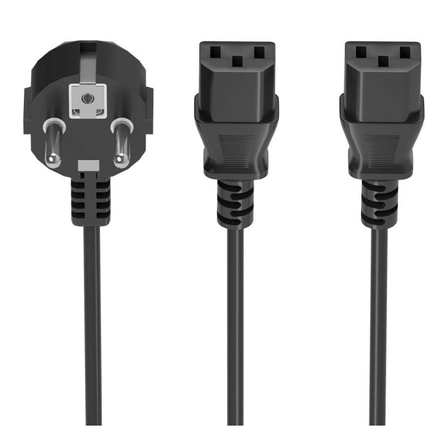 Aisens Cable Alimentación · CEE7 a 2x C13 · 3 metros · Negro