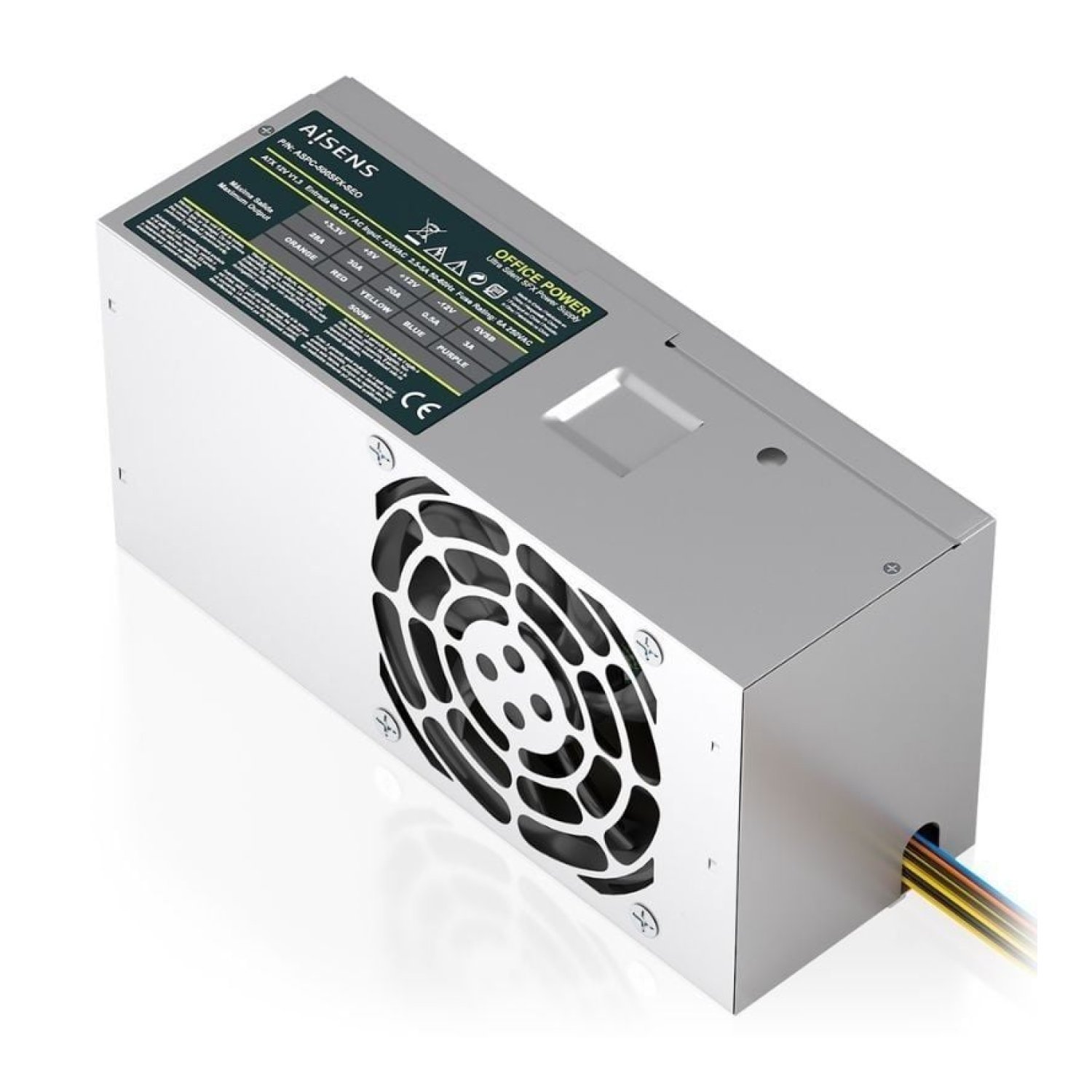 Aisens Fuente de Alimentación TFX · 500W · Ventilador 8cm