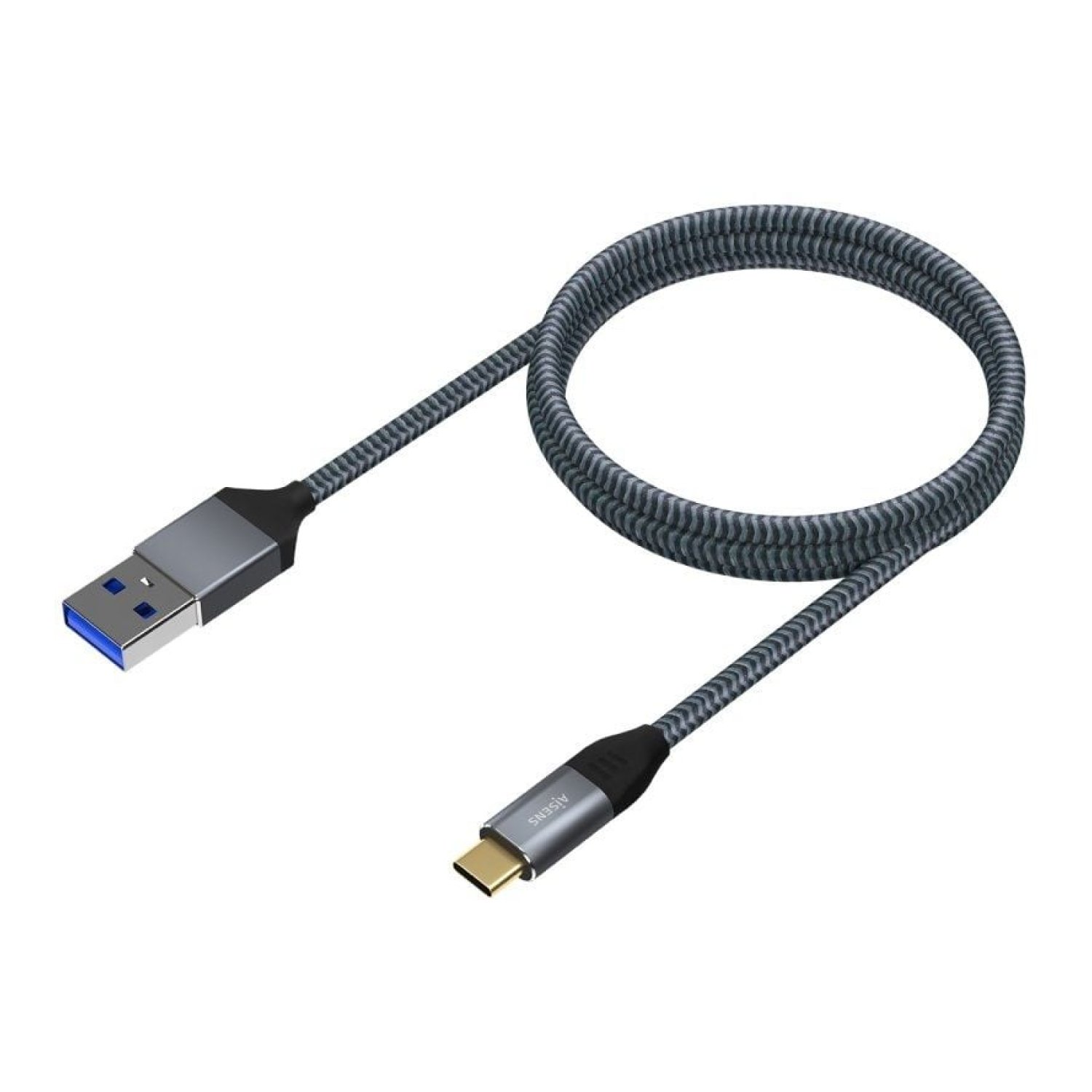 Aisens Cable USB 3.1 Tipo-C · USB-C Macho a USB-A · 10Gbps · 50cm · Gris