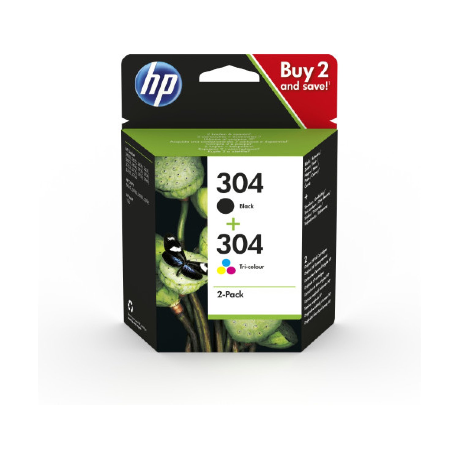 HP · Cartucho Tinta 304 · Multipack · Negro + Tricolor