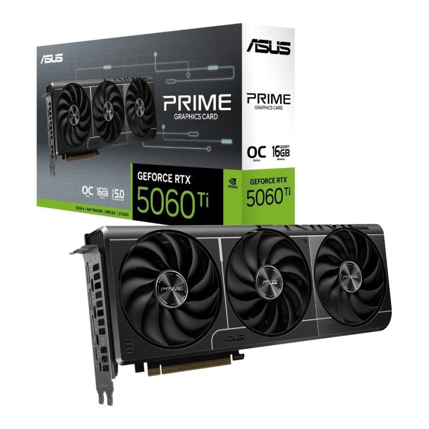 Asus GeForce RTX 5060 Ti Prime OC · 16GB GDDR7 · Tarjeta Gráfica
