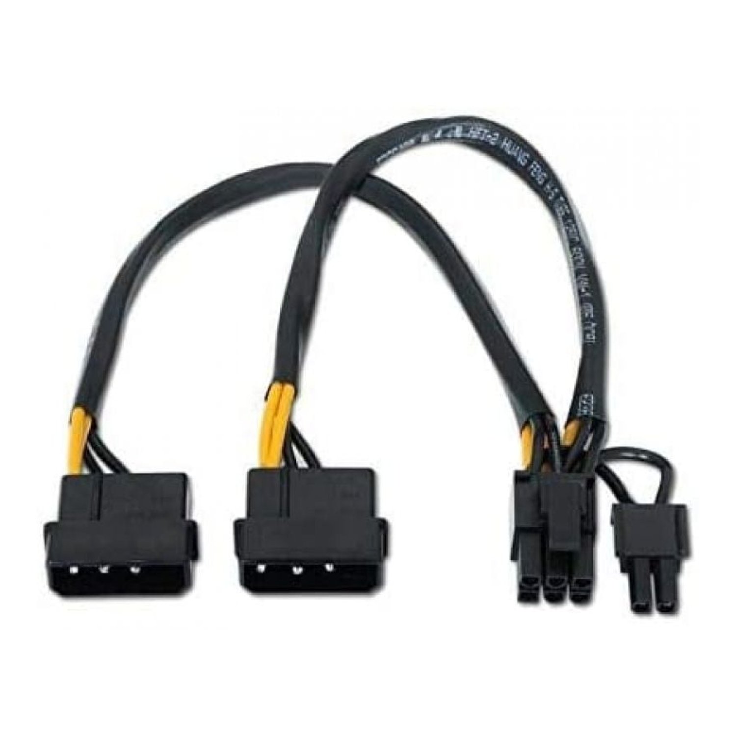 Aisens · Cable Alimentación Gráfica · 2x Molex a 6+2 PIN · 54W · 20cm