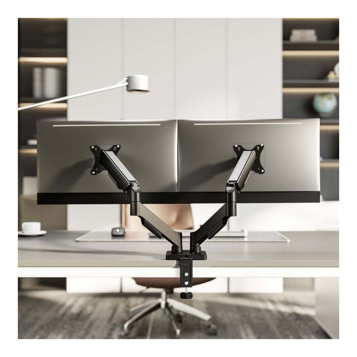 Aisens · Soporte Doble Monitores · Giratorio e Inclinable · Hasta 9kg · Contrapeso
