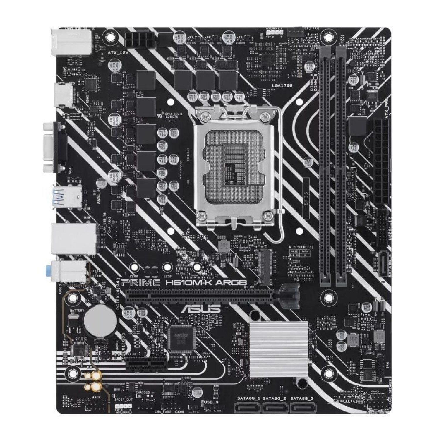 ASUS Prime H610M-K · Socket 1700 · DDR5 · PCIe 4.0 · Micro ATX · ARGB