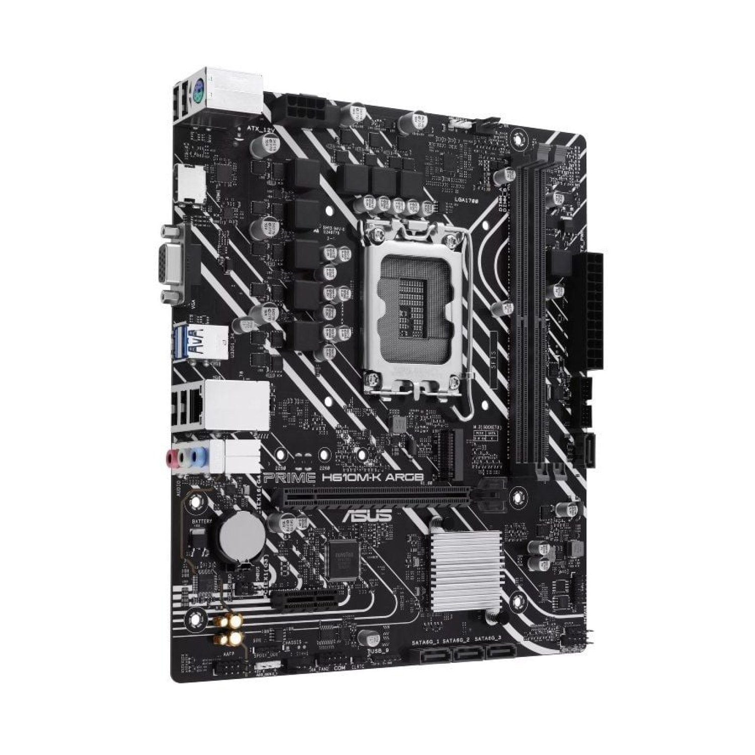 ASUS Prime H610M-K · Socket 1700 · DDR5 · PCIe 4.0 · Micro ATX · ARGB