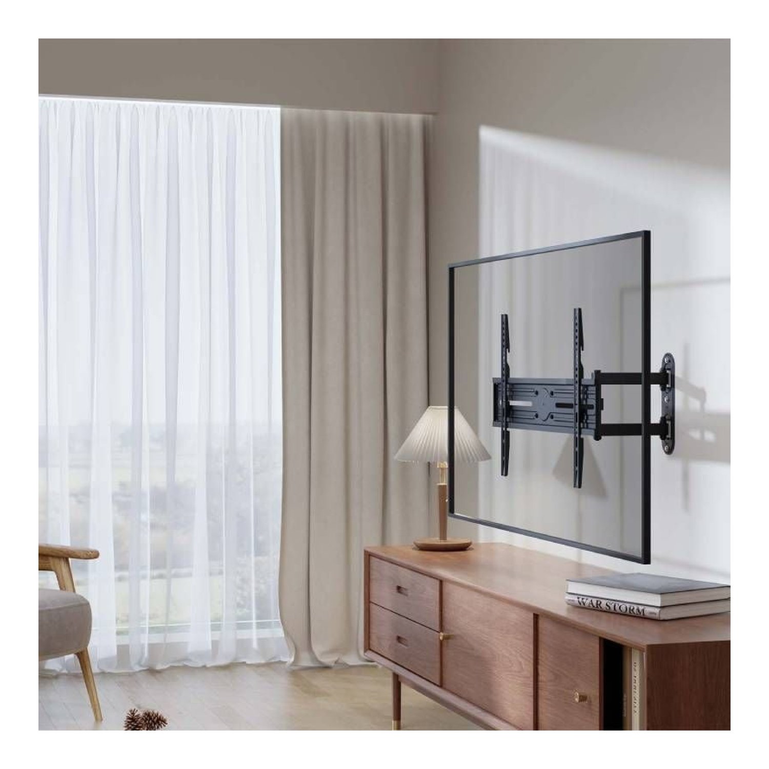Aisens WT70TSLE-323 · Soporte TV 37-70" · Giratorio · Inclinable · Nivelable · Hasta 35kg