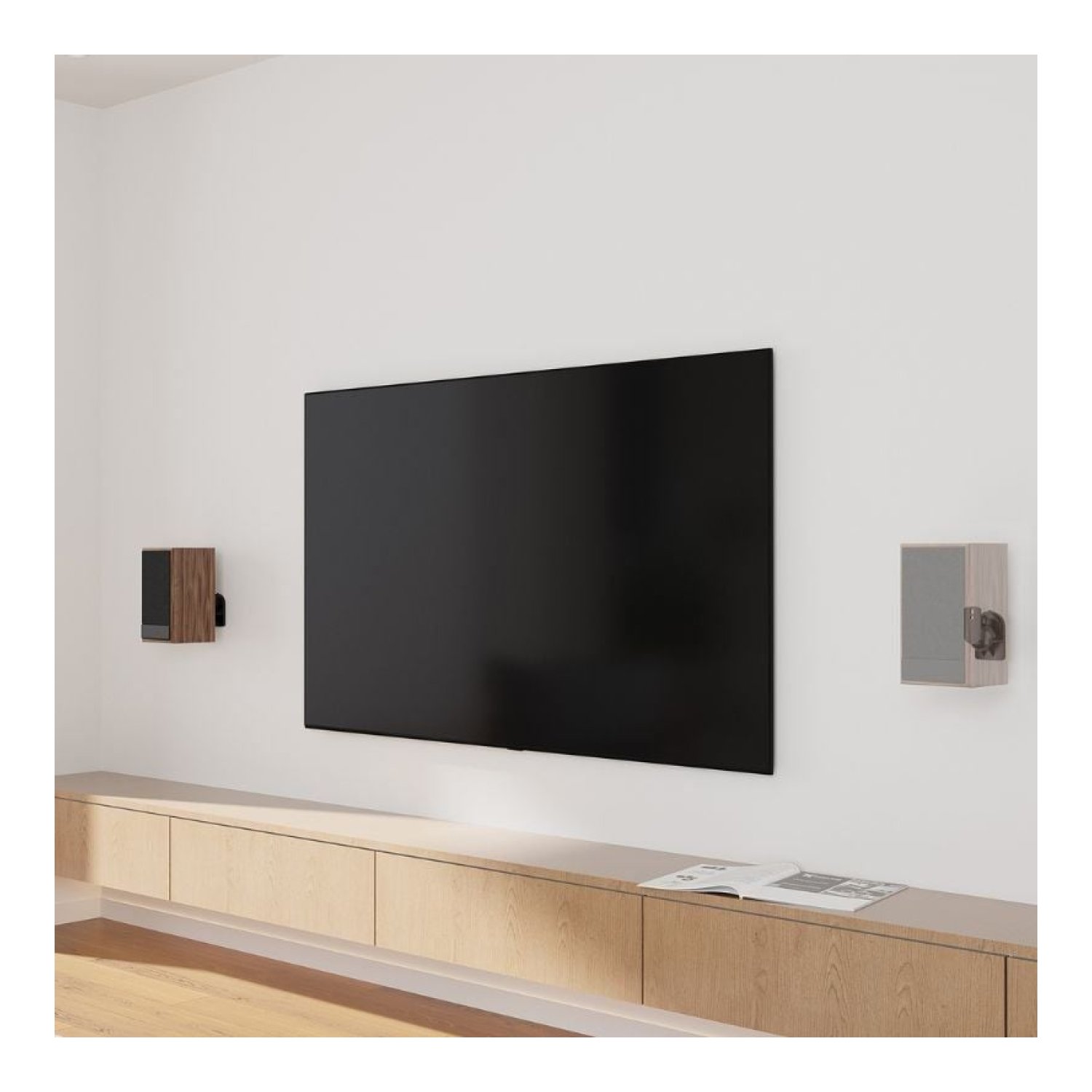 Aisens SPK06U-423 · Soporte Pared Giratorio e Inclinable · Altavoces hasta 3,5kg