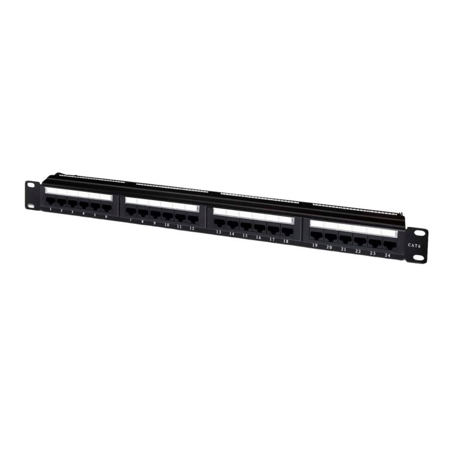 Aisens Patch Panel · 24 Puertos Cat.6 · 1U