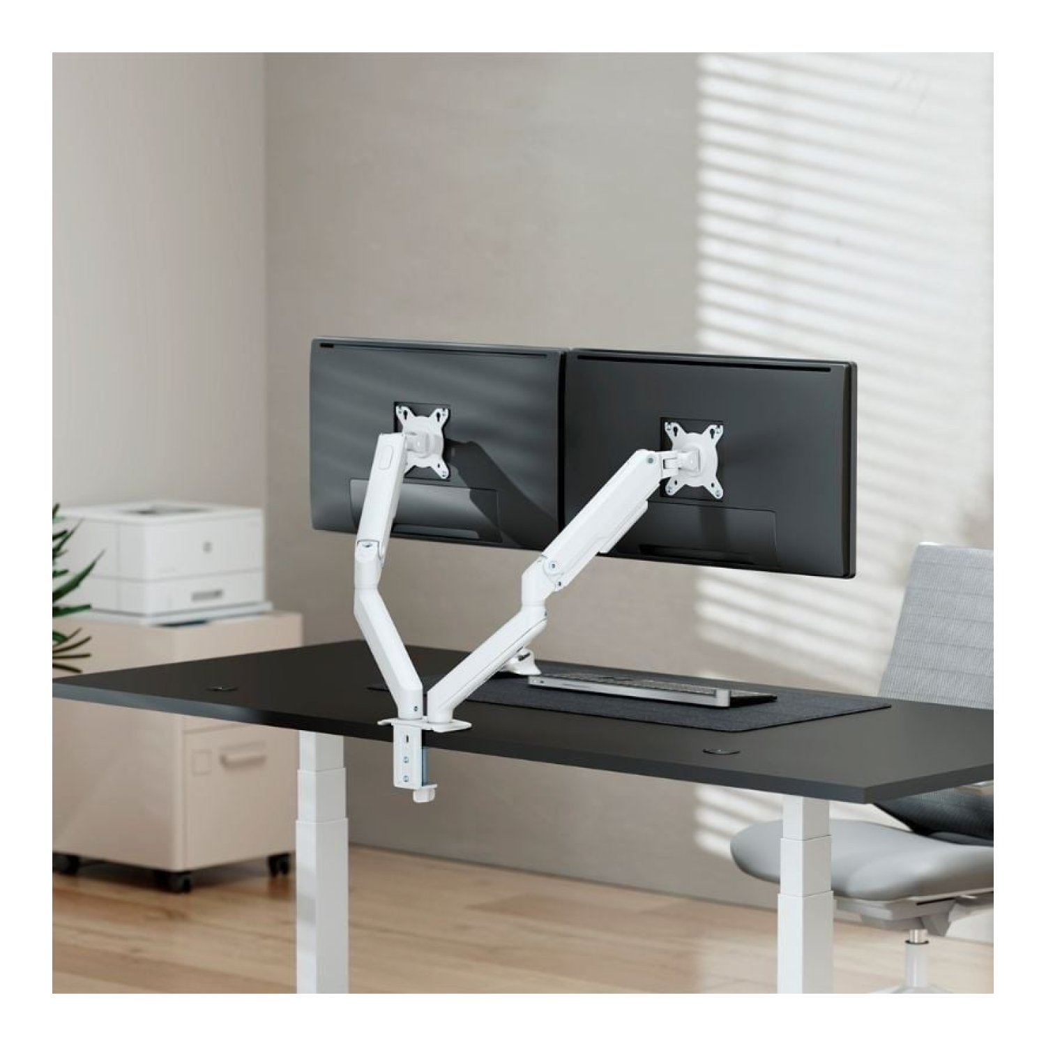 Aisens · Soporte Doble Monitor · Giratorio e Inclinable · Hasta 9kg · DT32TSR