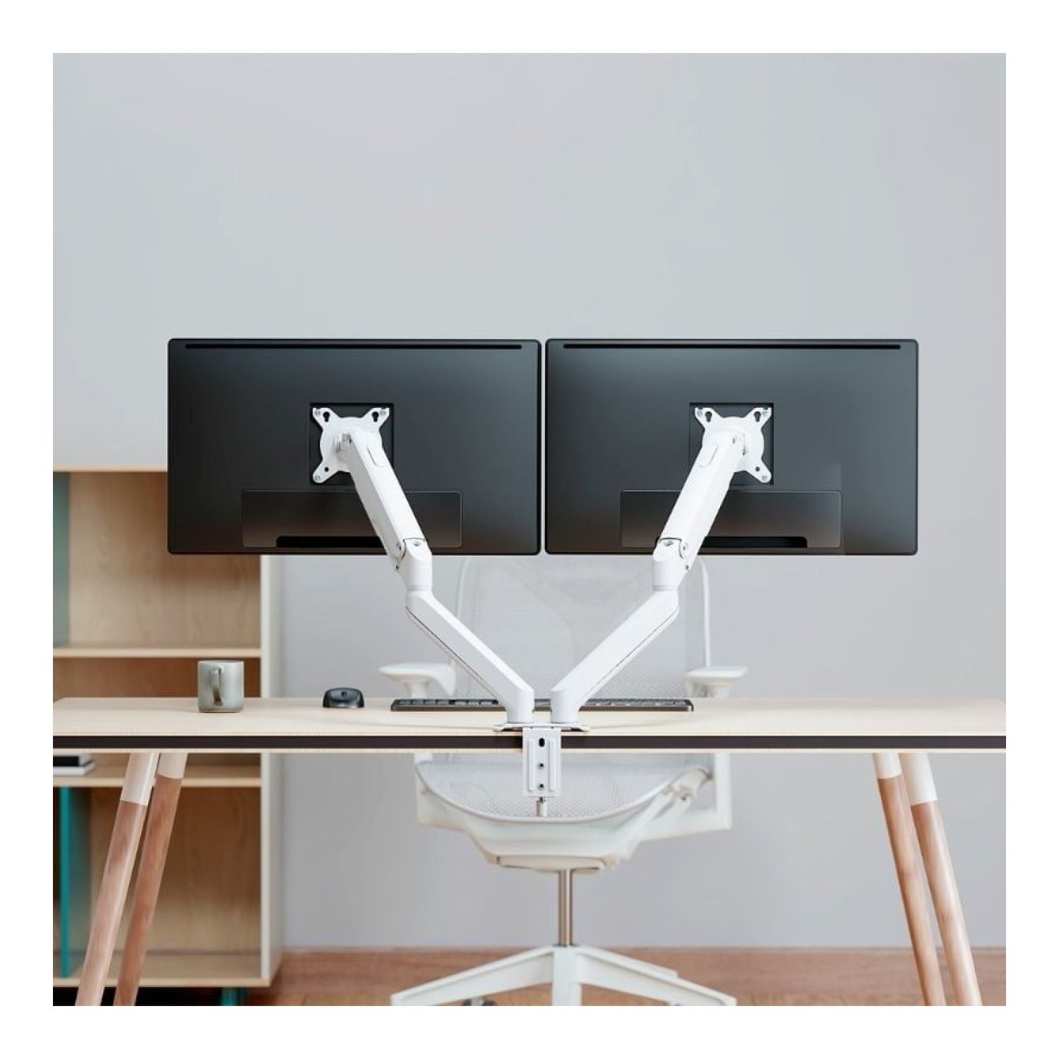Aisens · Soporte Doble Monitor · Giratorio e Inclinable · Hasta 9kg · DT32TSR