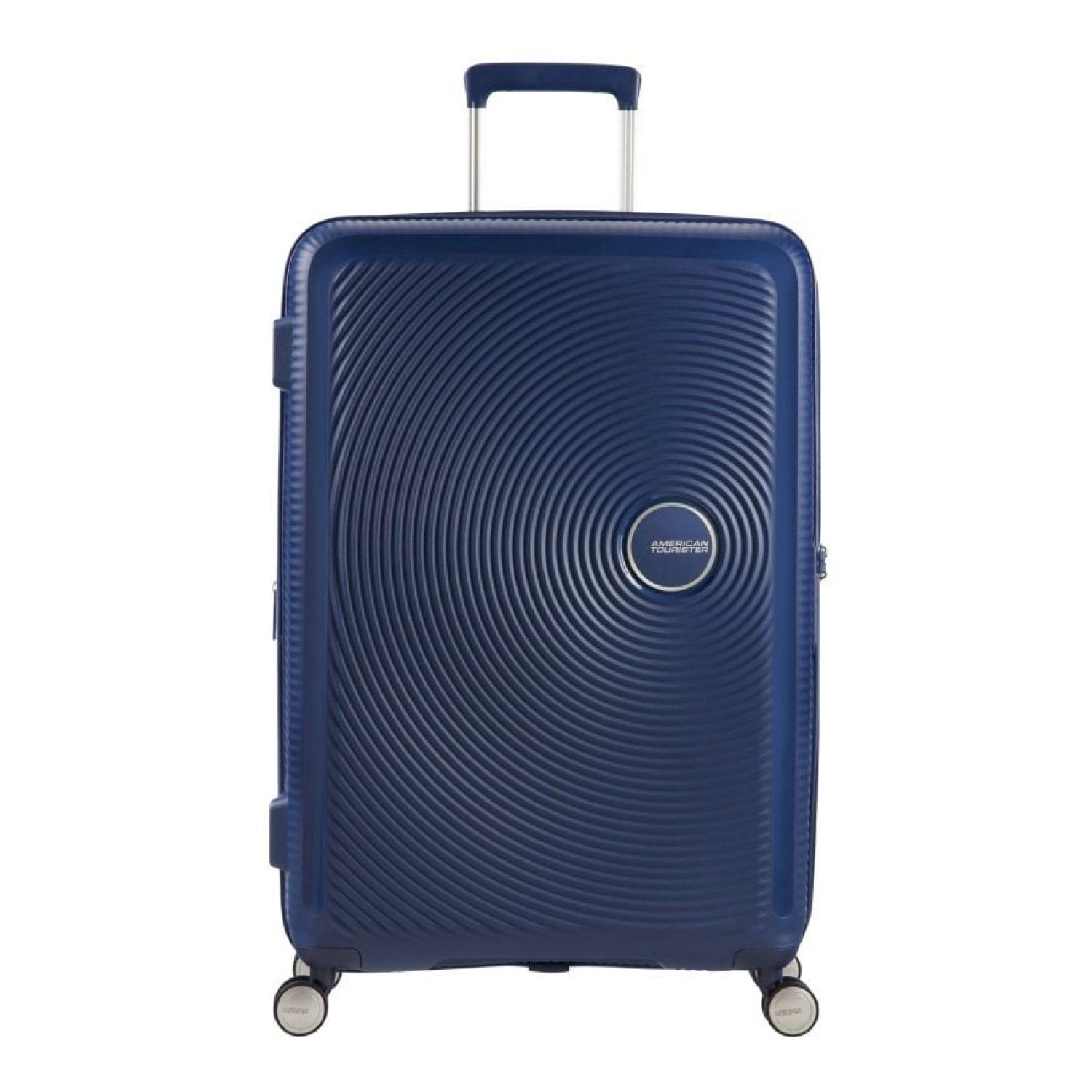 American Tourister SoundBox Spinner · Maleta Mediana 67cm · 4 Ruedas · Azul Marino