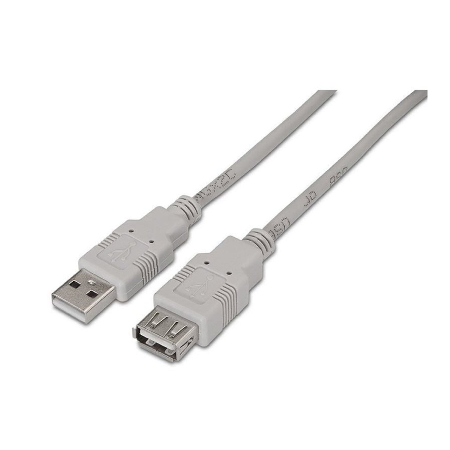 Aisens Cable Alargador USB 2.0 · USB Macho-Hembra · 1,8m · 60Mbps · Beige