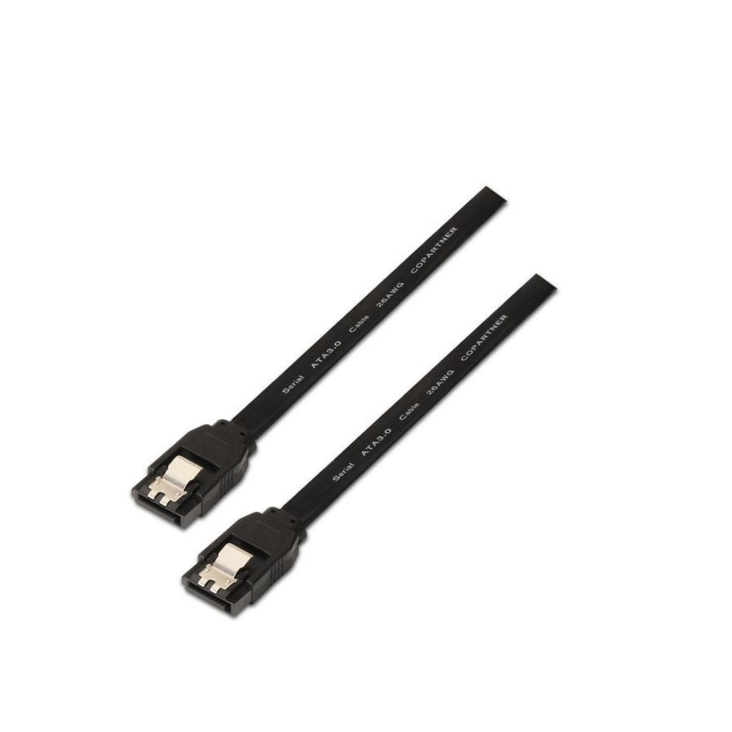 Aisens Cable SATA III · SATA Hembra-Hembra · 50cm · Negro · 768Mbps