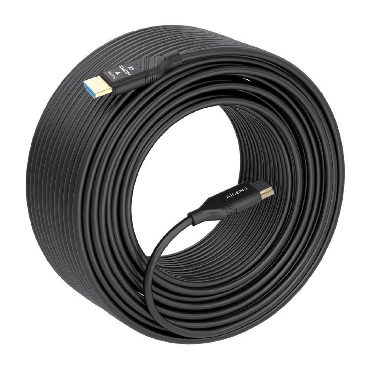 Aisens Cable HDMI 2.1 · 8K · 30 metros · Macho a Macho · Negro