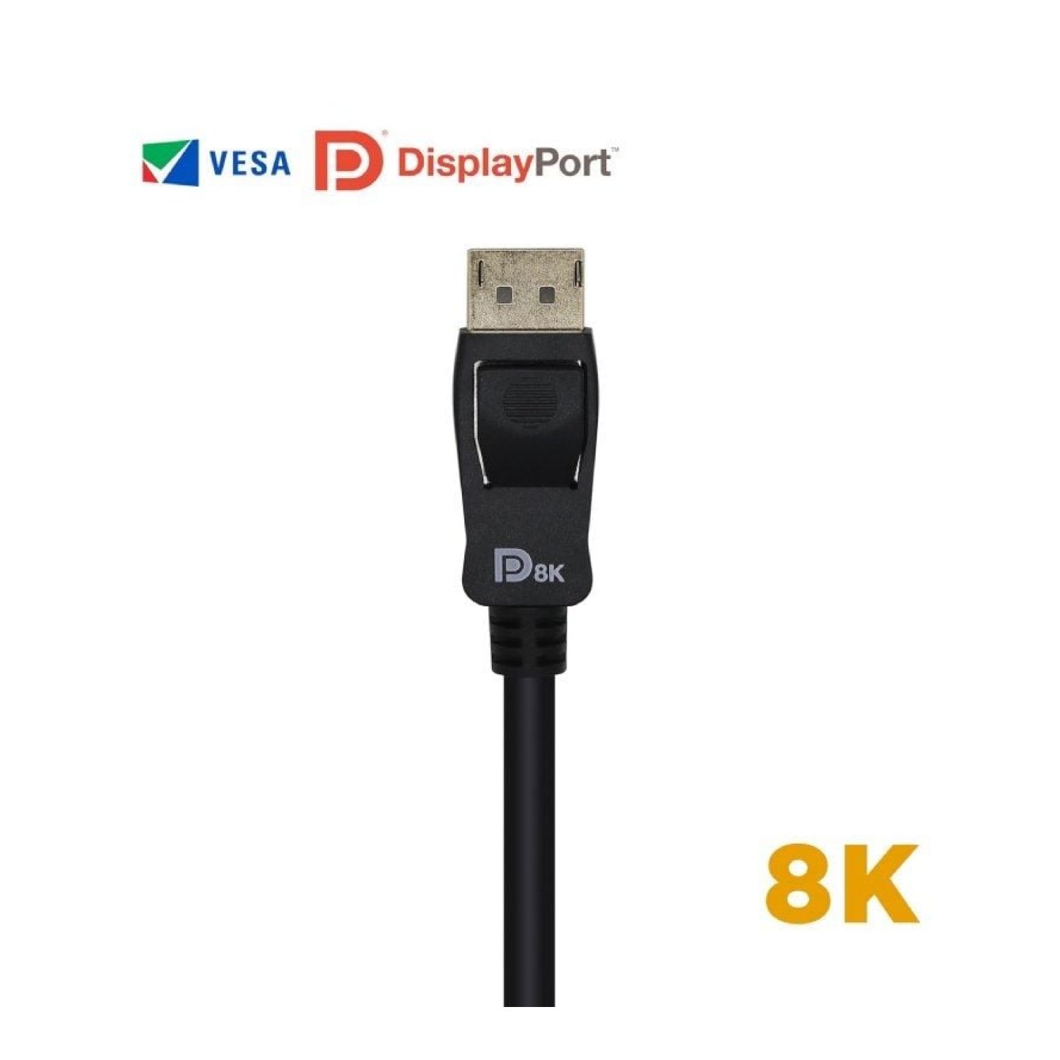 Aisens Cable DisplayPort 1.4 · 8K · 1m · DisplayPort Macho-Macho · Certificado