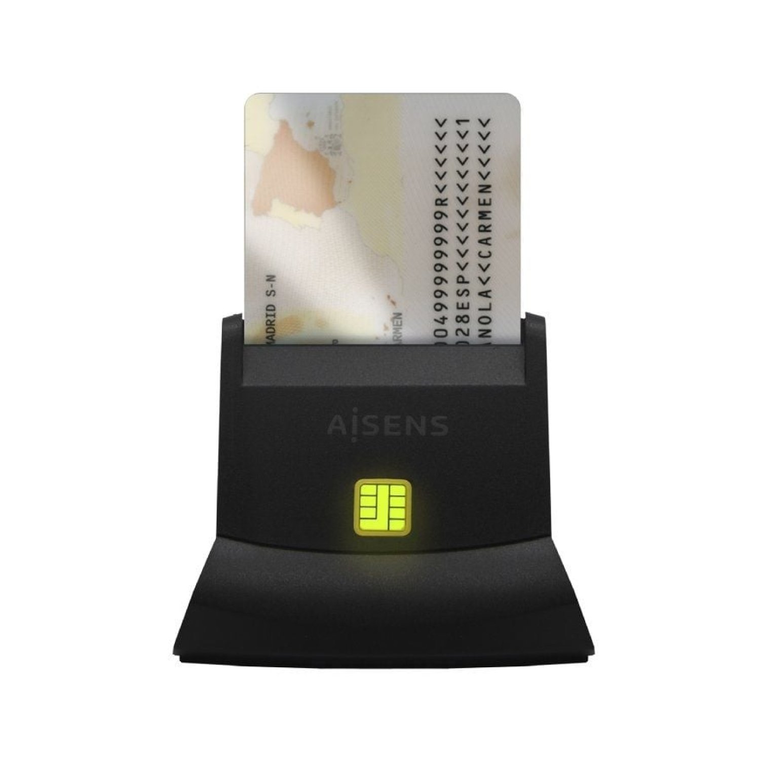 Aisens · Lector DNI y Tarjetas · USB 2.0 · Negro