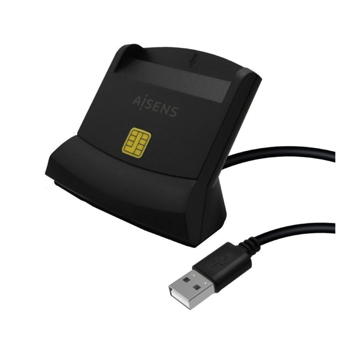 Aisens · Lector DNI y Tarjetas · USB 2.0 · Negro