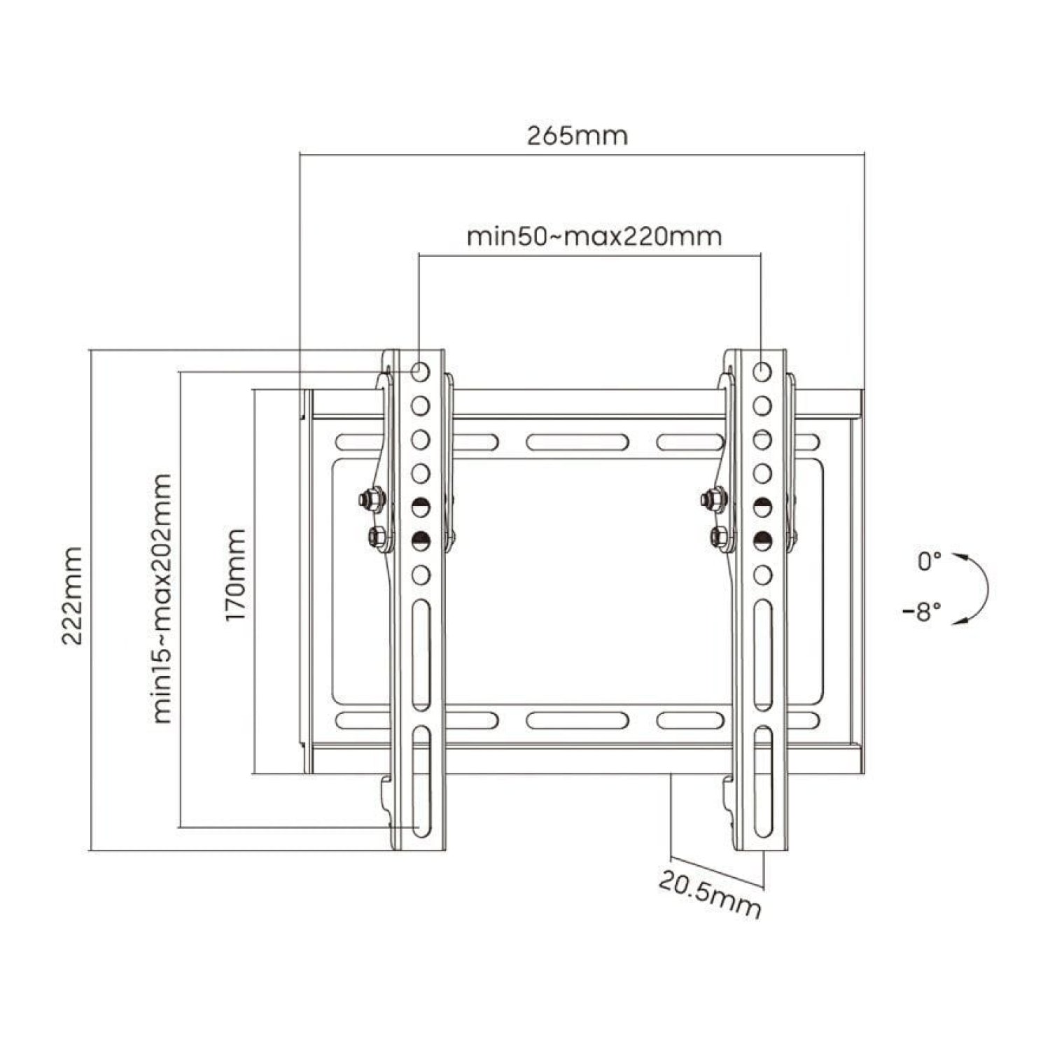 Aisens WT42T-159 · Soporte Pared Inclinable · 23-42" · Hasta 35kg