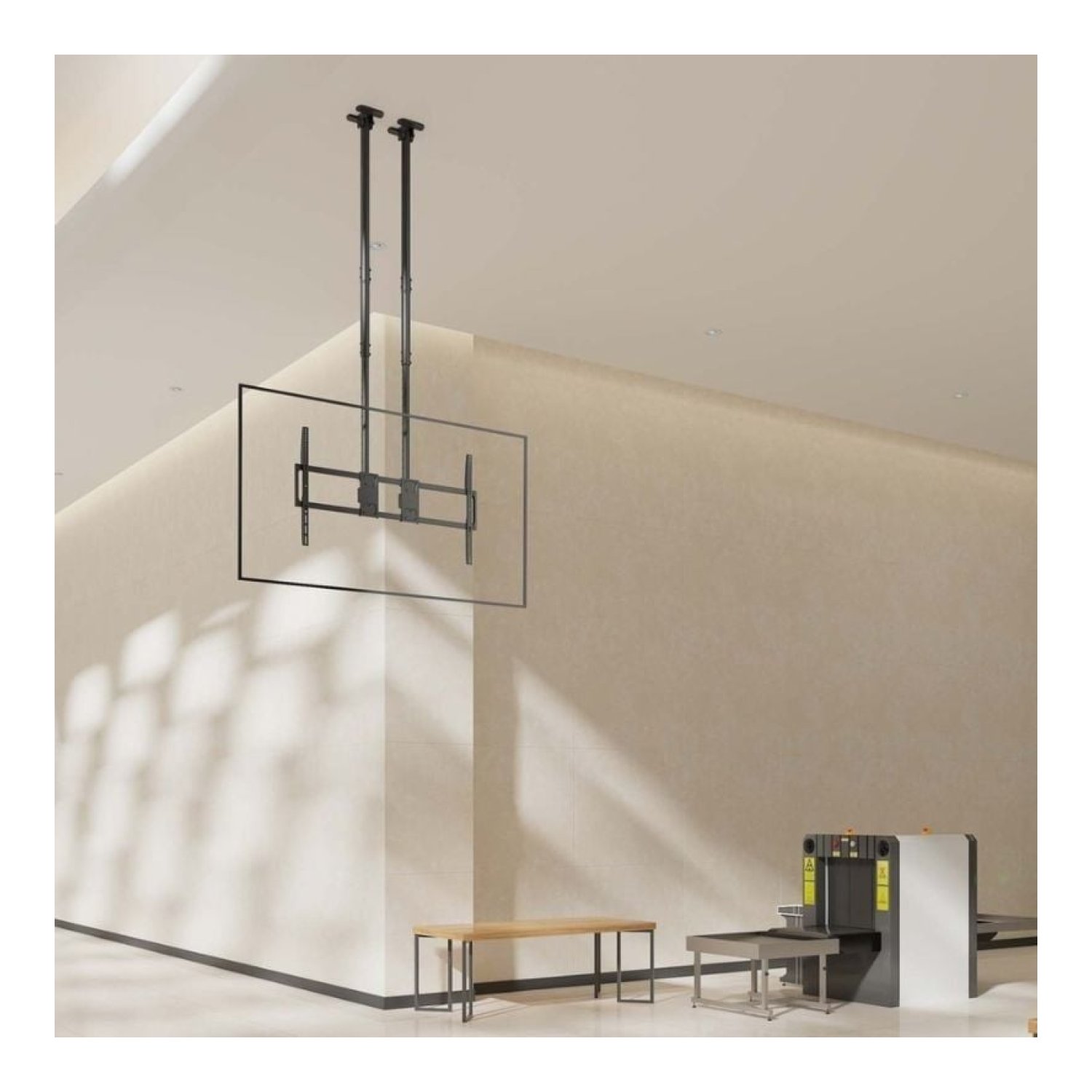 Aisens CT120TLE-395 · Soporte Techo Inclinable Giratorio · 60-120" · Hasta 120kg