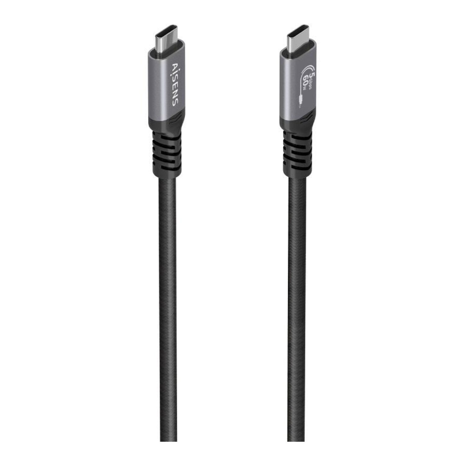 Aisens Cable USB 3.2 Tipo-C · 10m · 60W · 5Gbps · Negro