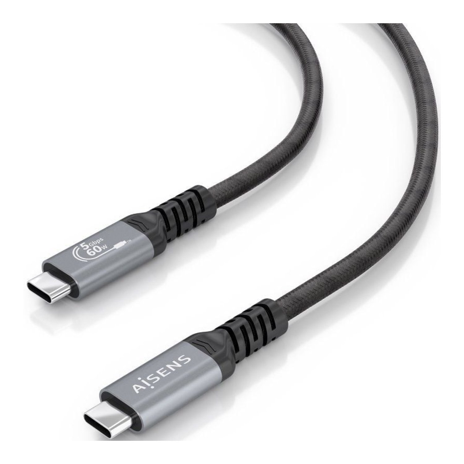 Aisens Cable USB 3.2 Tipo-C · 10m · 60W · 5Gbps · Negro
