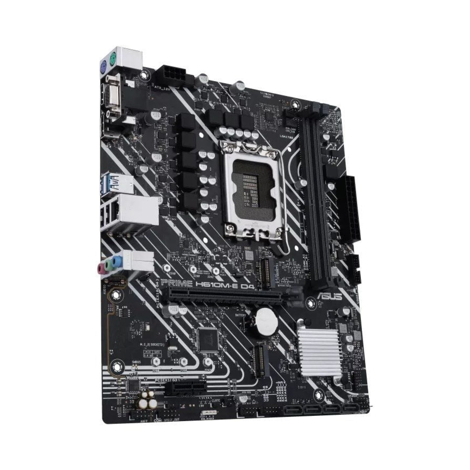 Asus Prime H610M-E D4 · Socket 1700 · DDR4 · PCIe 4.0 · Micro ATX